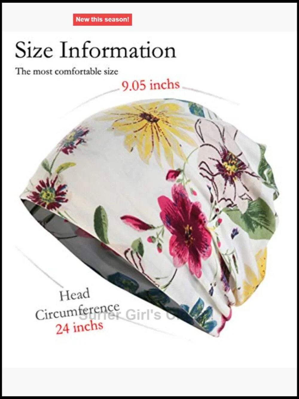 Womens Slouchy Beanie Soft Chemo Cap Breathable Cancer Headwear Turban Hat